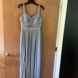Grey Formal long dress fully lined